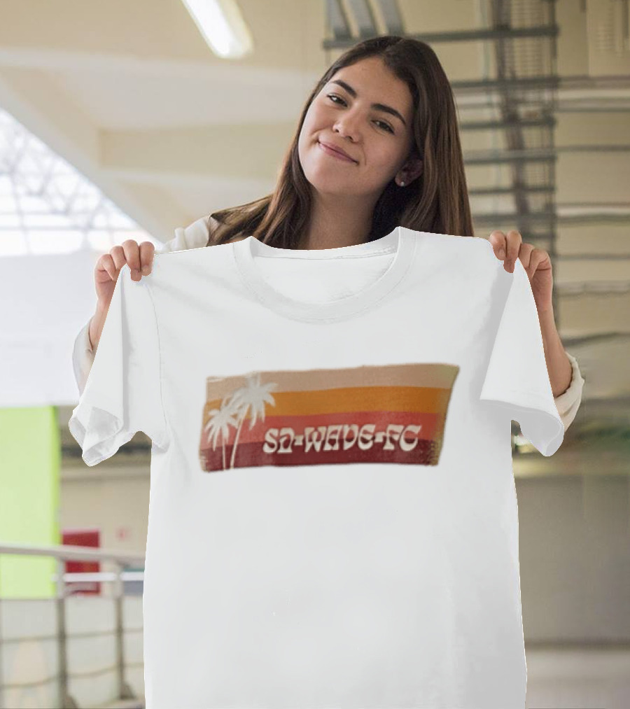 San Diego Wave FC Palm Trees Sunset SA Wave FC T-Shirt
