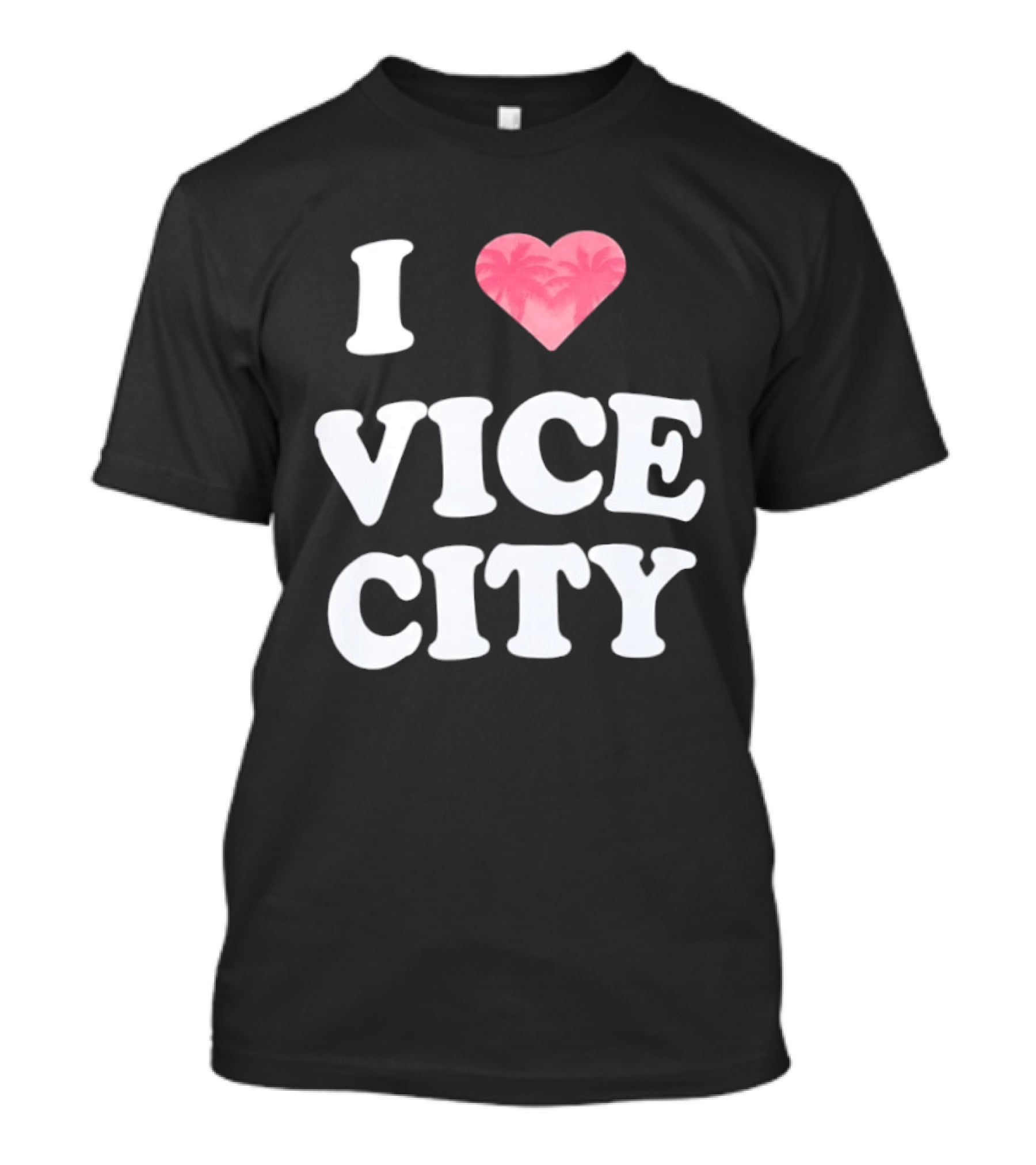 I Love Vice City 2026 GTA Palm Trees Retro Game T-Shirt