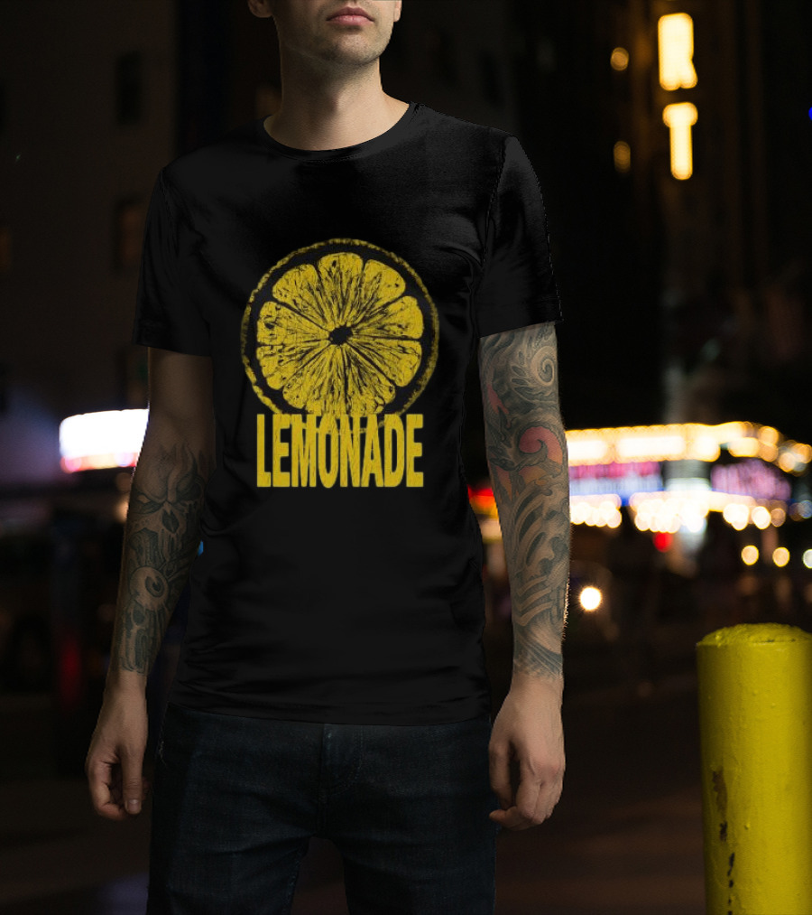 Louis Tomlinson Store Lemonade Black Vintage Citrus Slice Retro Music Fan Merchandise T-Shirt