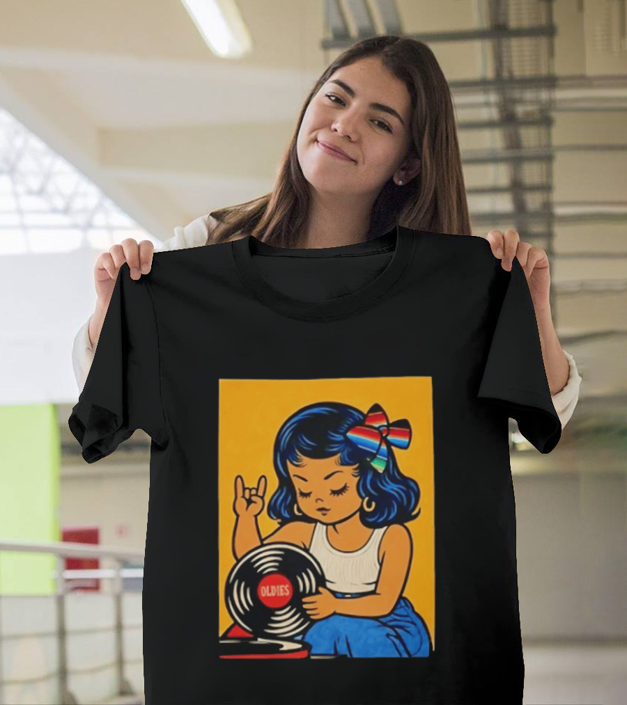 Oldies Lil Chingona Halloween 2026 Retro Record T-Shirt