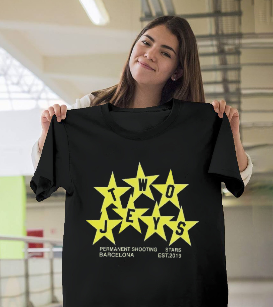 Twojeys Barcelona Permanent Shooting Stars Est 2019 T-Shirt