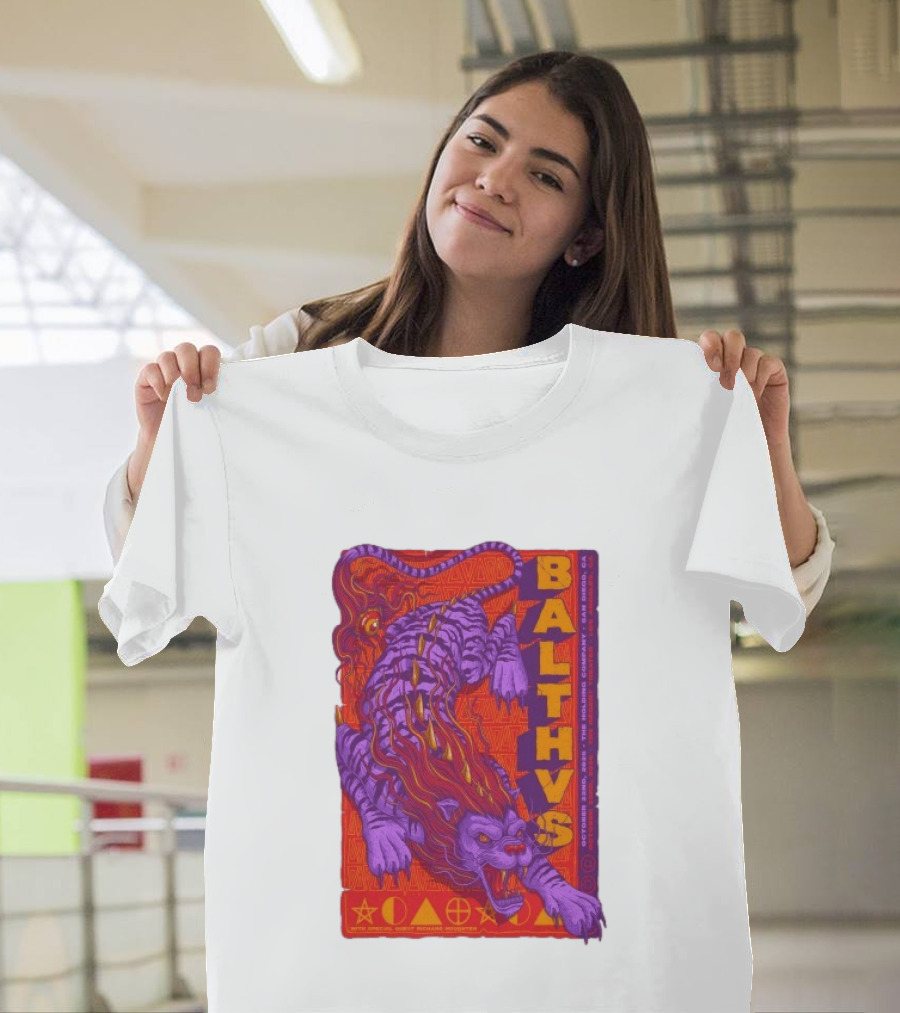 Balthvs San Diego October 22 2026 Featuring Richard Houghten Vibrant Lion T-Shirt