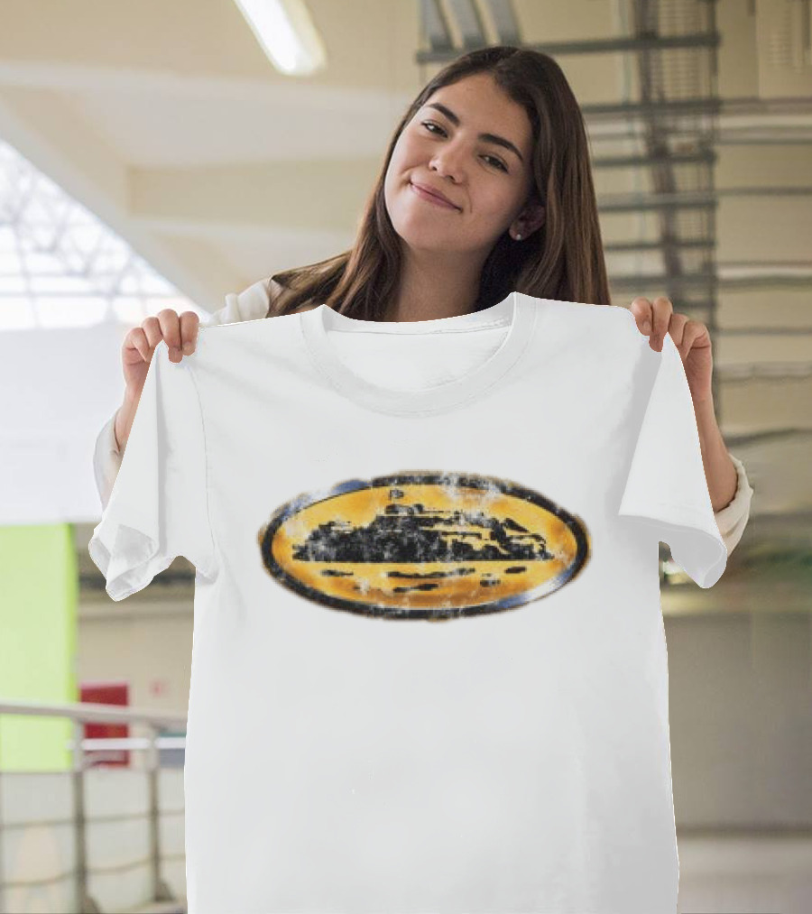 Corteiz Store Corroded Island Yellow Oval T-Shirt