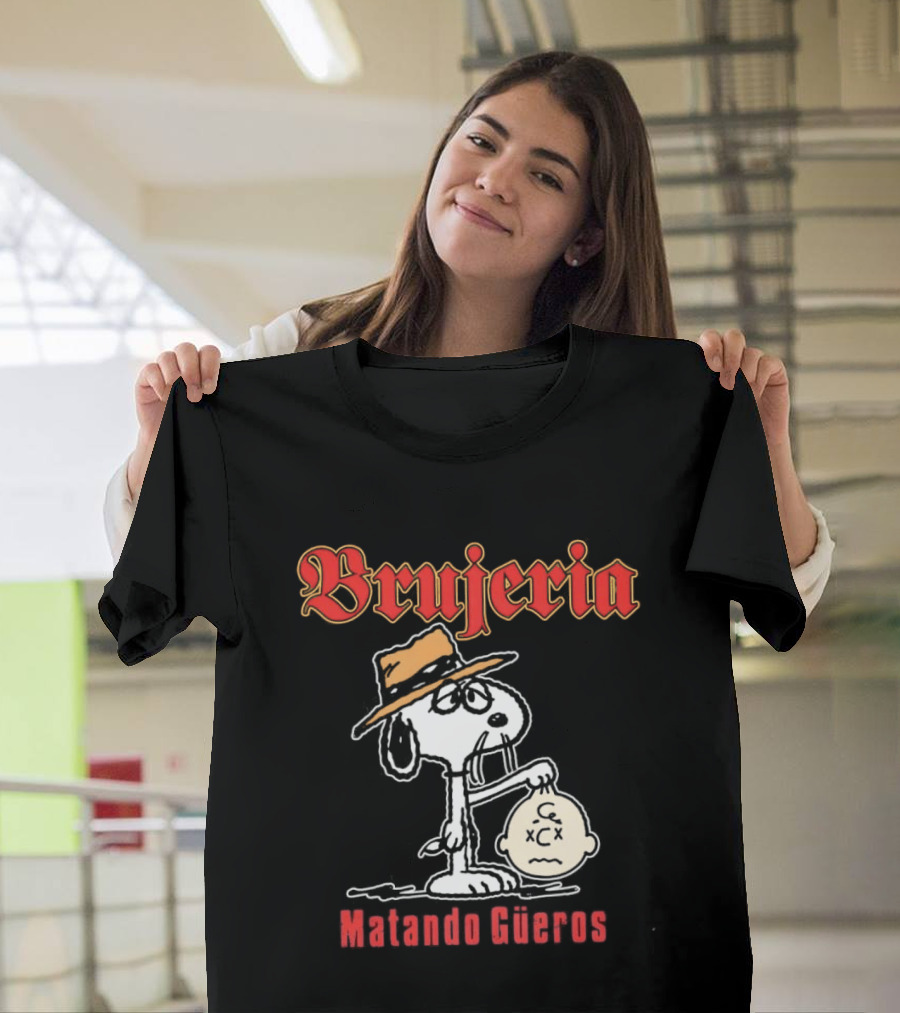 Brujeria Matando Güeros Snoopy Bootleg Metal Band Hat T-Shirt