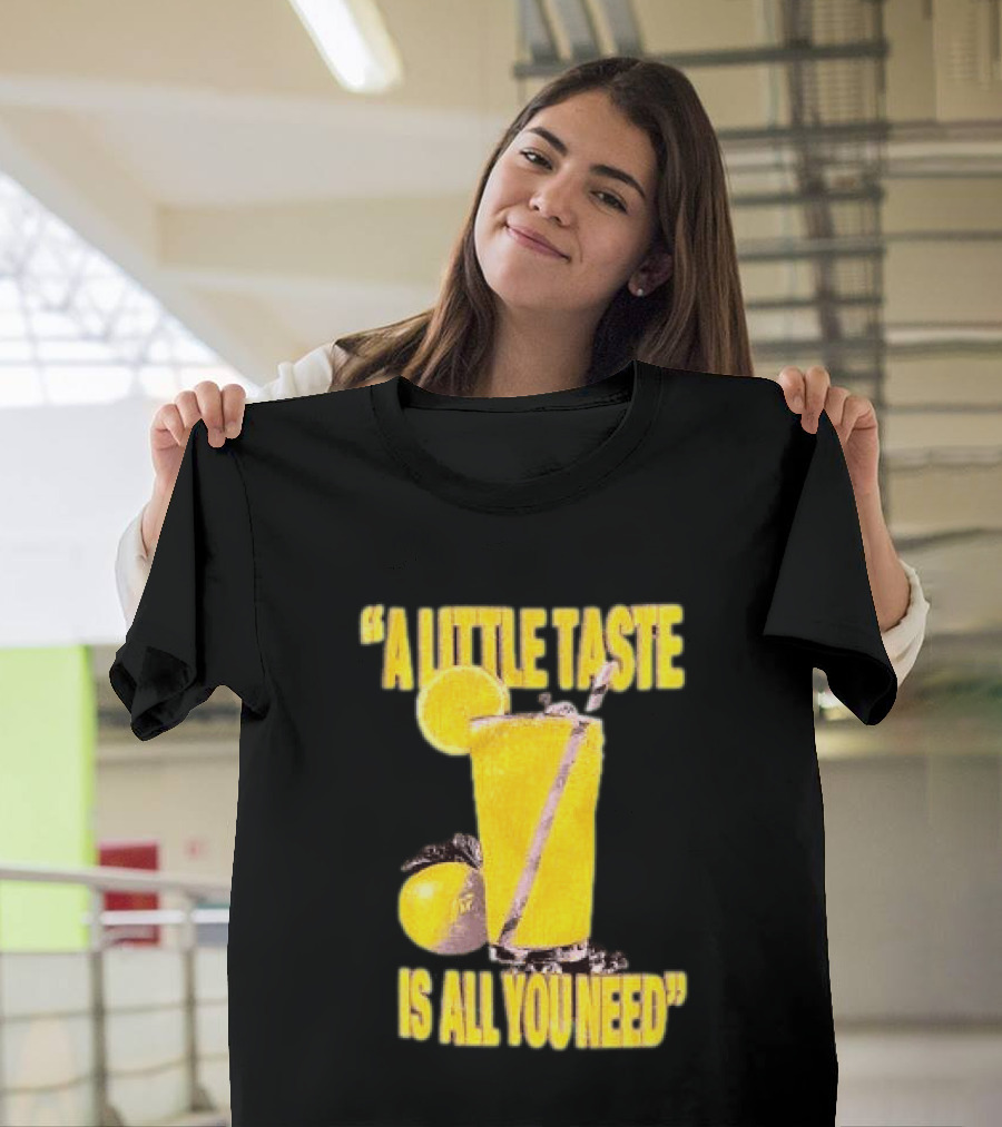 Louis Tomlinson Store Lemonade Black A Little Taste Is All You Need T-Shirt