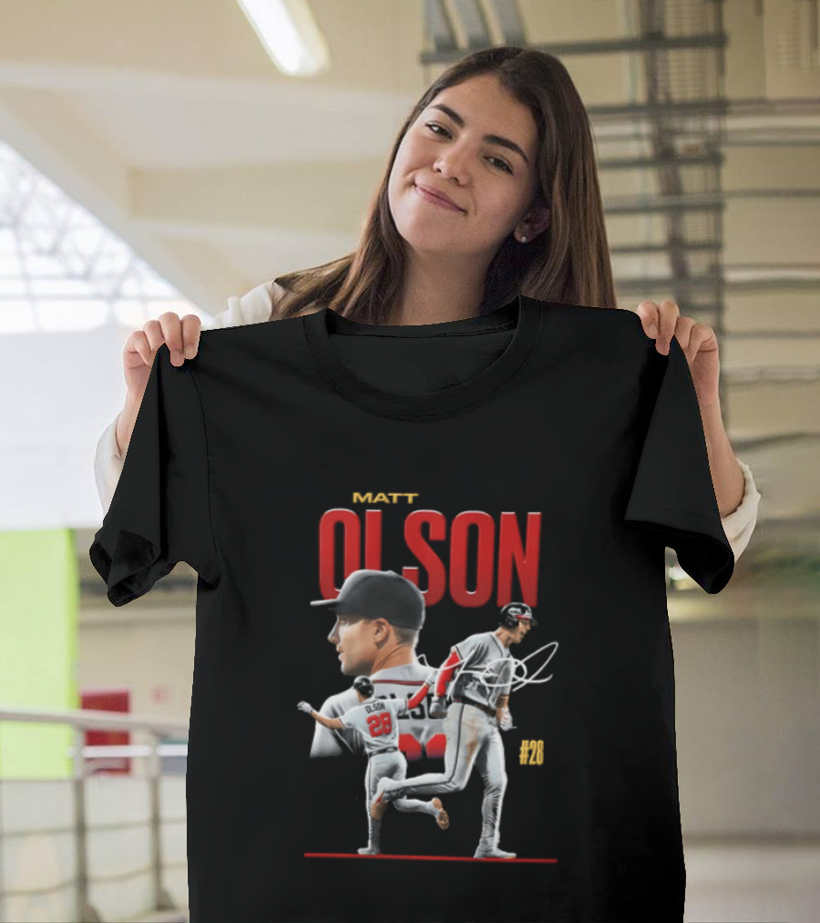 Matt Olson Atlanta Braves MLB 28 Foul Territory Players T-Shirt