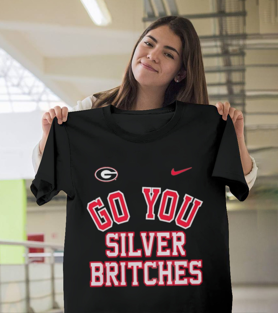 Georgia Bulldogs Go You Silver Britches Nike Iconic Team Pride T-Shirt