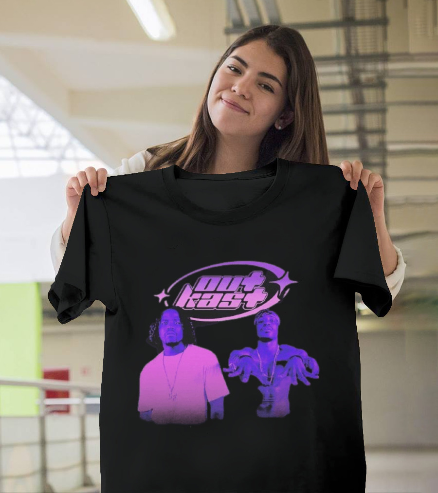 Outkast Big Boi André 3000 Purple Style Iconic Duo T-Shirt