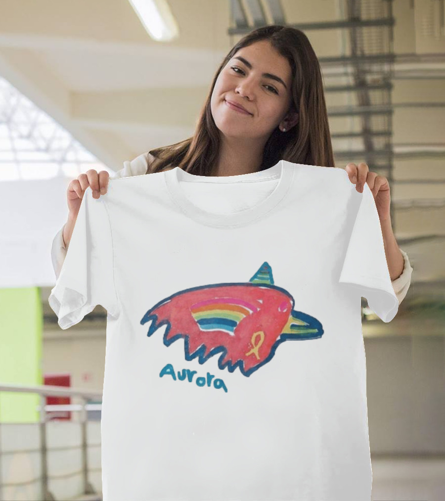 Baltimore Ravens Crucial Catch Aurora Rainbow Bird T-Shirt