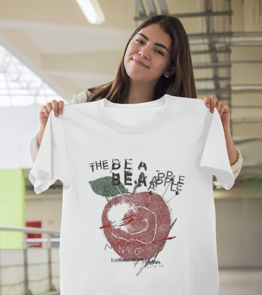 Beabadoobee The Be A Apple NYC Hand Drawn Red Apple T-Shirt