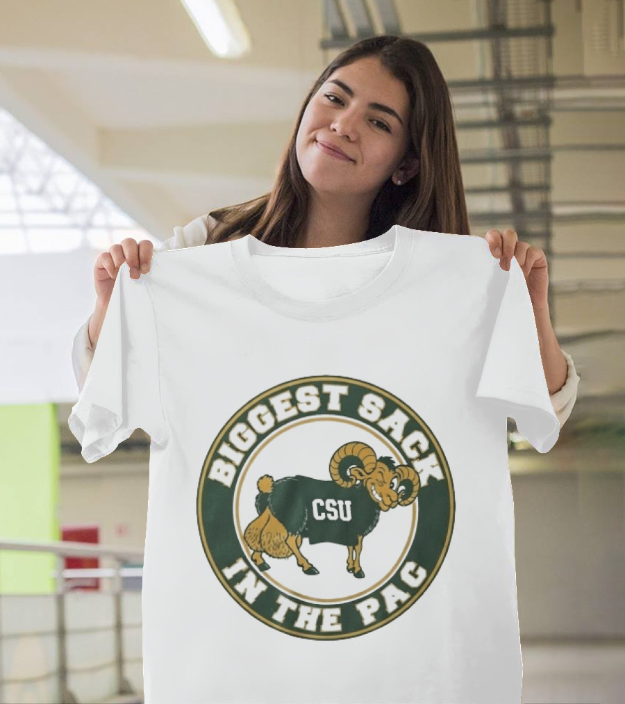 Colorado State Rams CSU Biggest Sack In The PAC Bold Ram T-Shirt