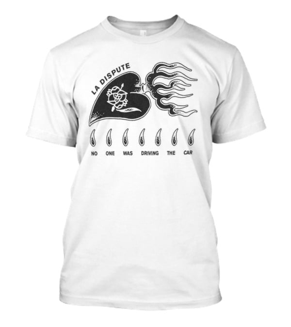 La Dispute Burning Heart Orchid Flame Crying T-Shirt