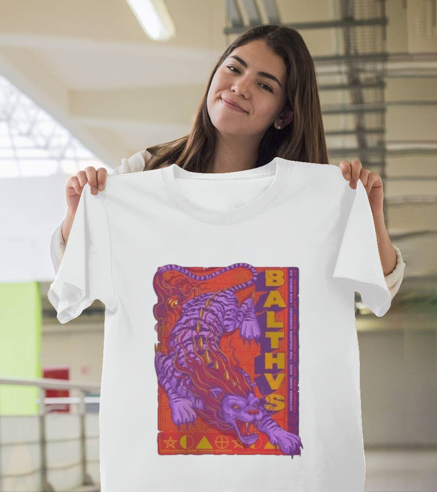 Original Balthvs San Diego Oct 2026 Featuring Richard Houghten Vibrant Lion T-Shirt