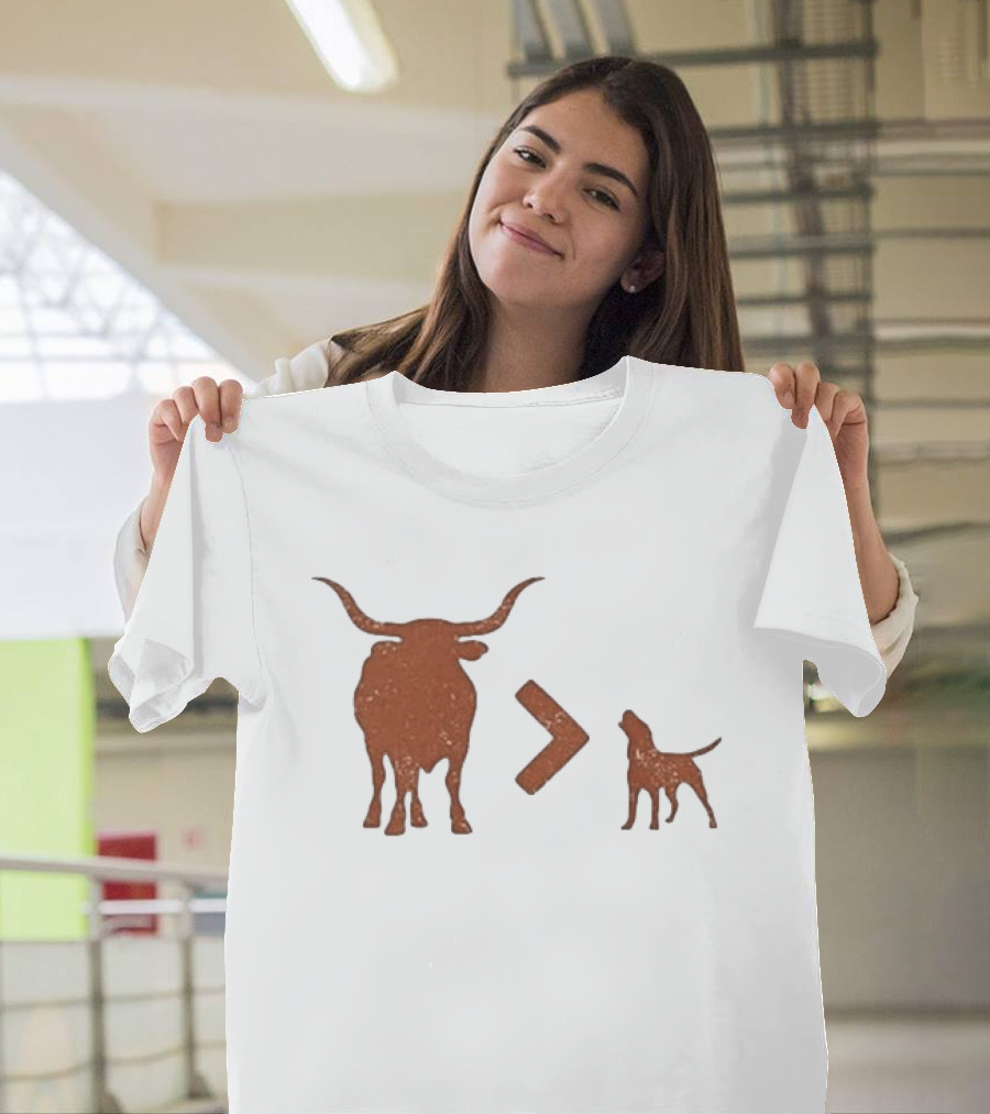 Original Greater Than Texas Football Rivalry Longhorn Vs Aggie T-Shirt