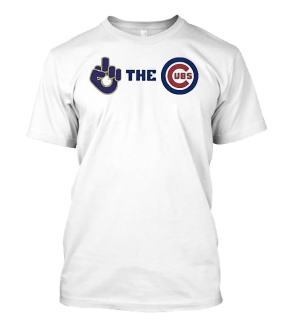 Milwaukee Brewers Middle Finger Gesture C Cubs Rivalry T-Shirt