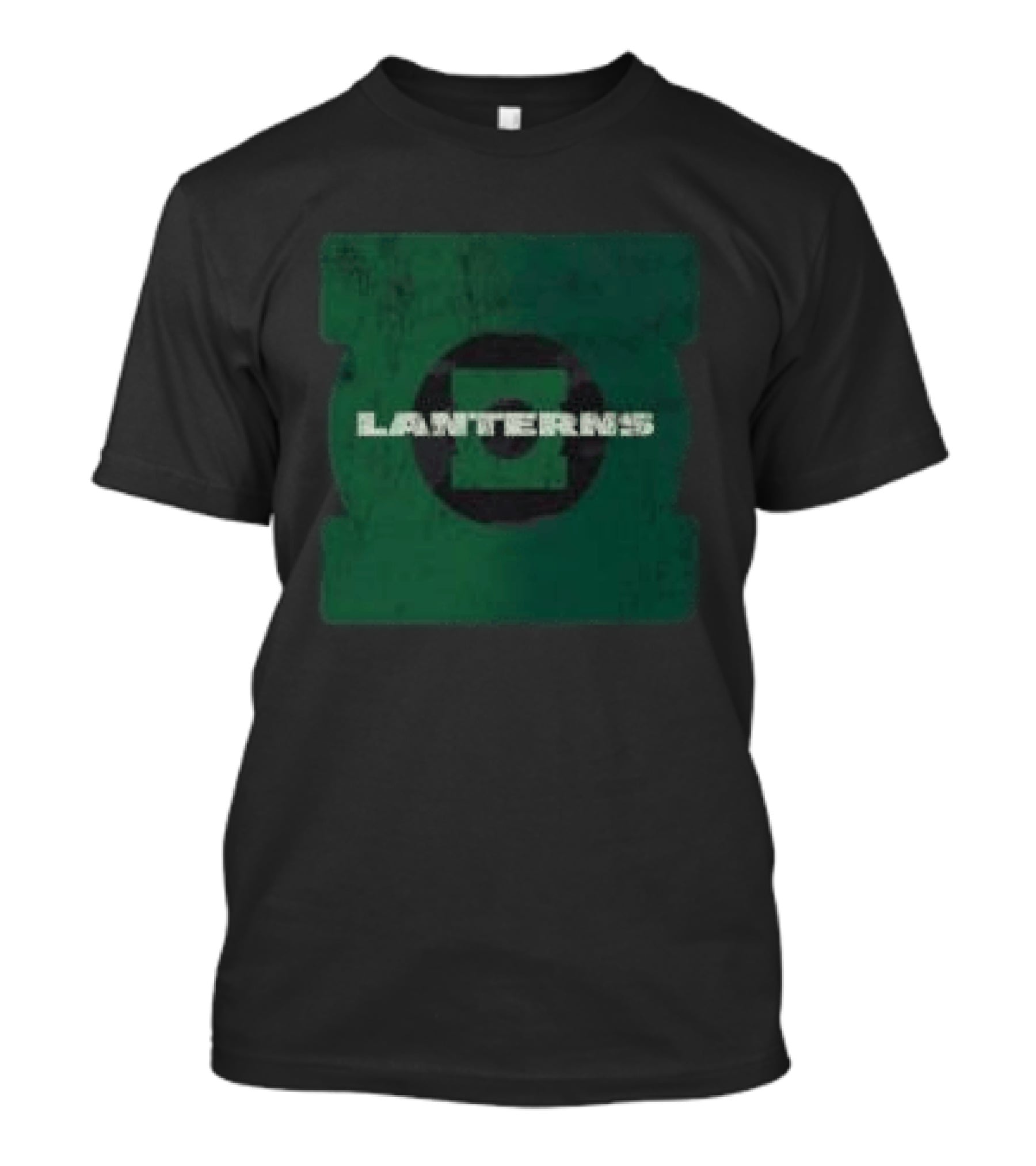 Dc Shop Lanterns Black Camo Green T-Shirt