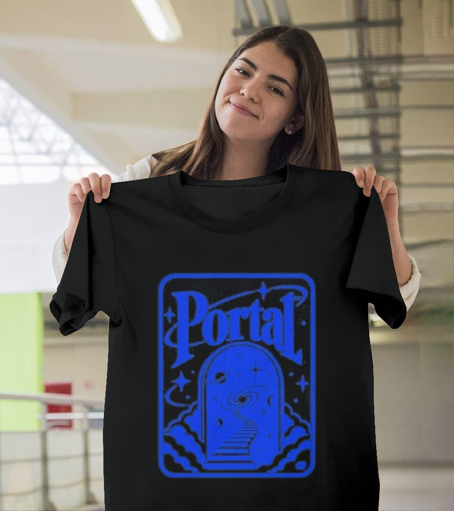 Synaptrix Labs Limited Edition Portal Cosmic Stairway Stars And Planets T-Shirt