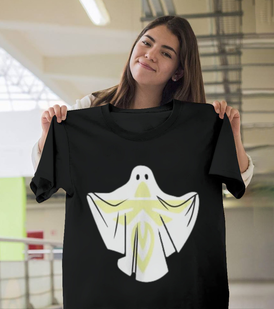 Firefly Store White Blue Ghost Halloween Space T-Shirt