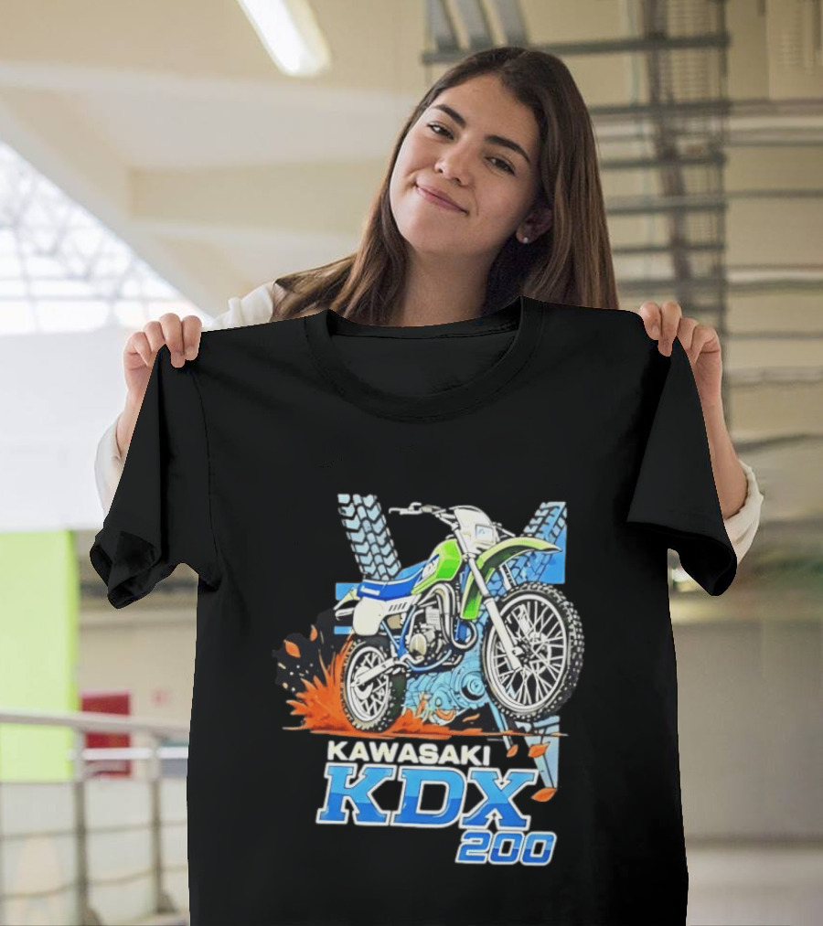Kawasaki KDX 200 Dirt Bike Adventure Off Road T-Shirt