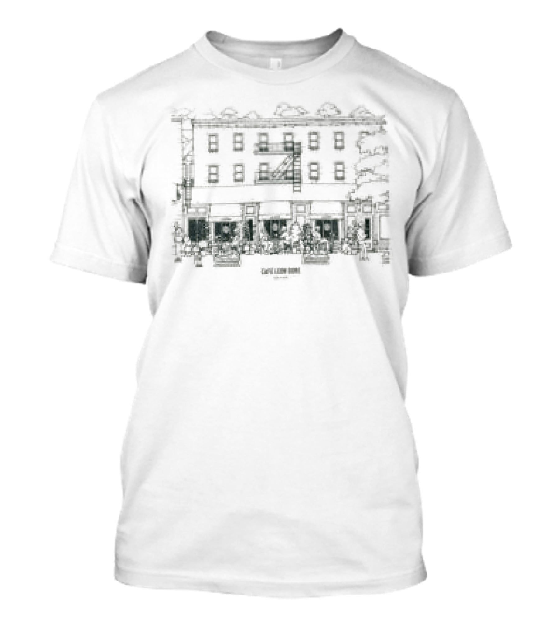 Aime Leon Dore Storefront Café Leon Dore Illustration Rug Store T-Shirt