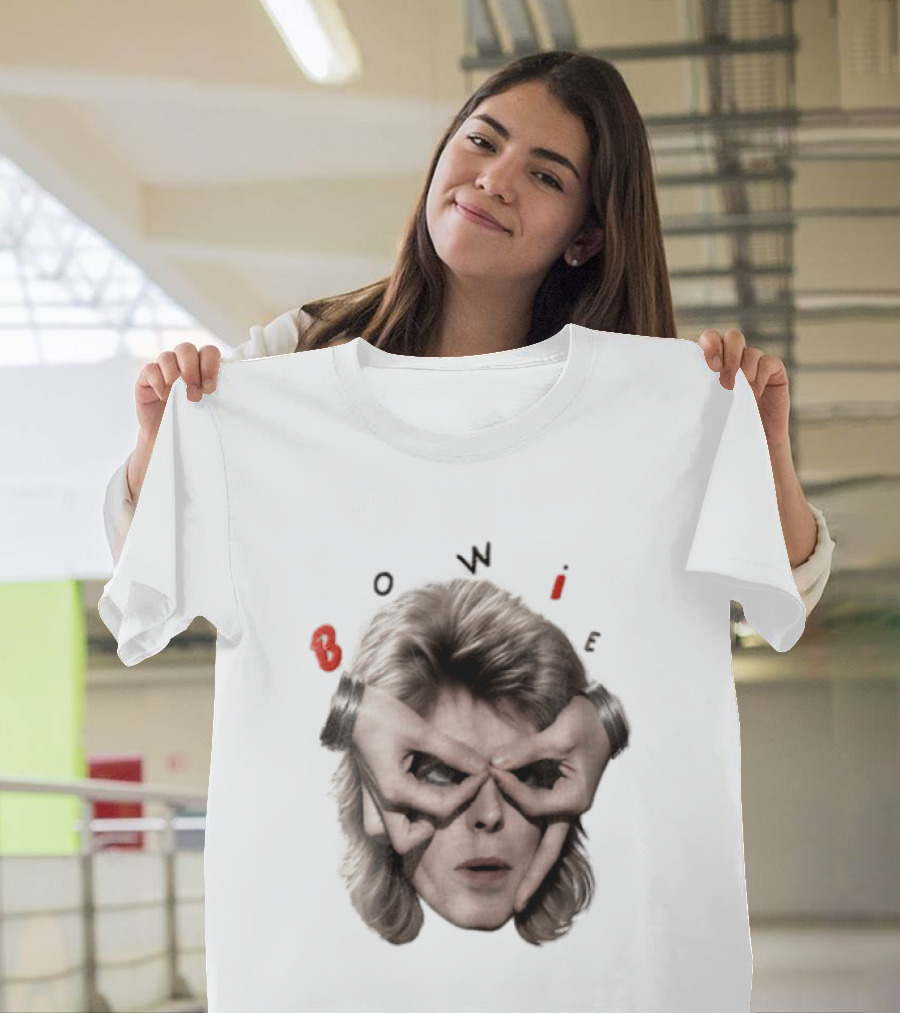 Bowie David Bowie Hands Framing Eyes Retro Music T-Shirt