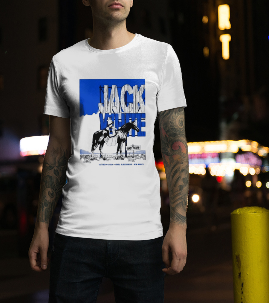 Jack White Live At Revel Entertainment Center Albuquerque October 4 2026 Lindy Vision T-Shirt