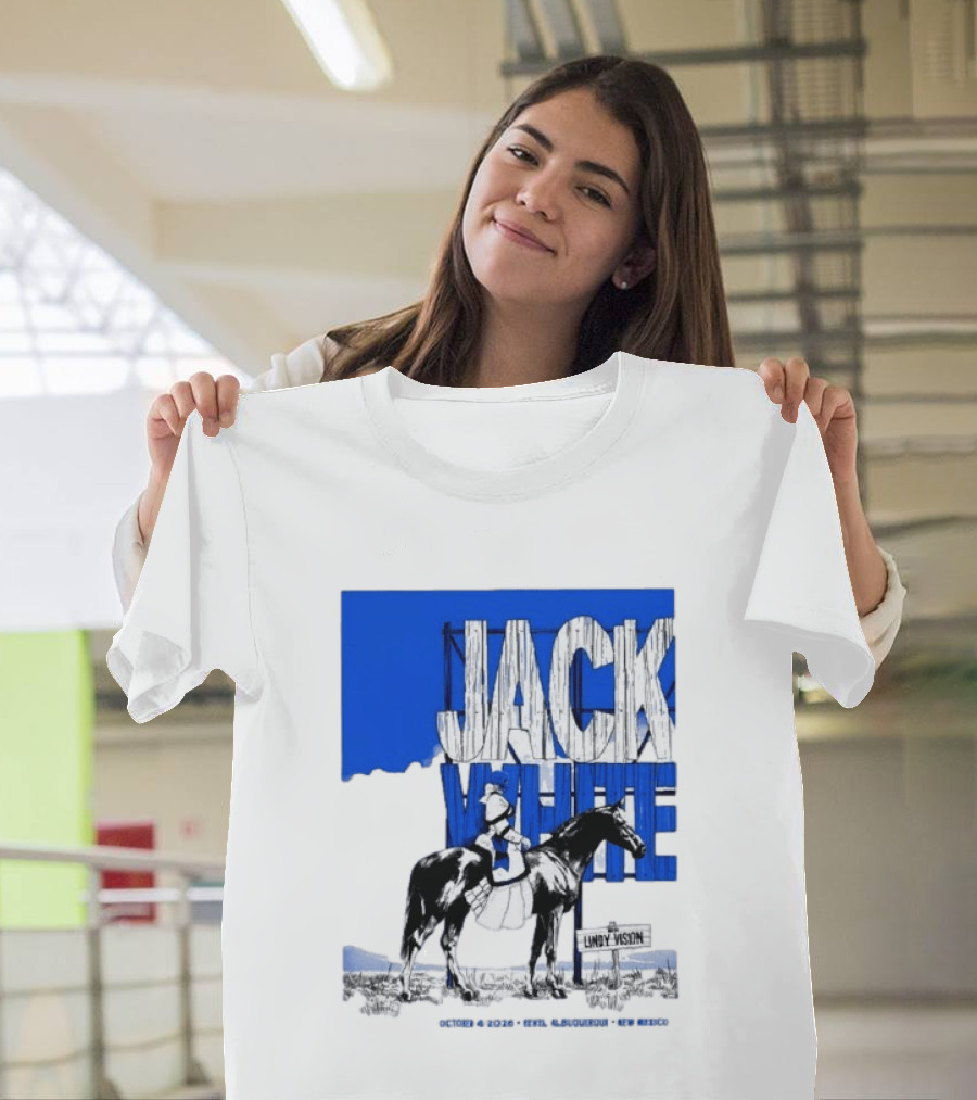Jack White Live At Revel Entertainment Center Albuquerque October 4 2026 Lindy Vision T-Shirt