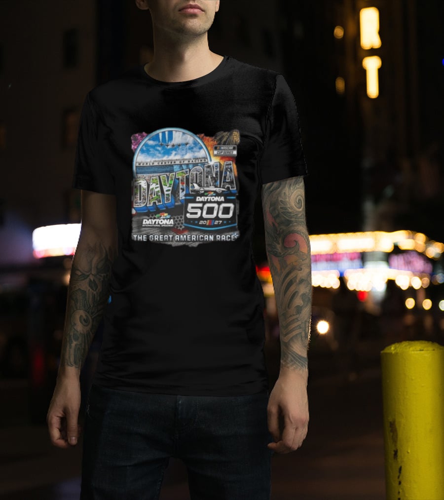 Daytona International Speedway The Great American Race Daytona 500 February 21 2027 NASCAR Racing Event T-Shirt