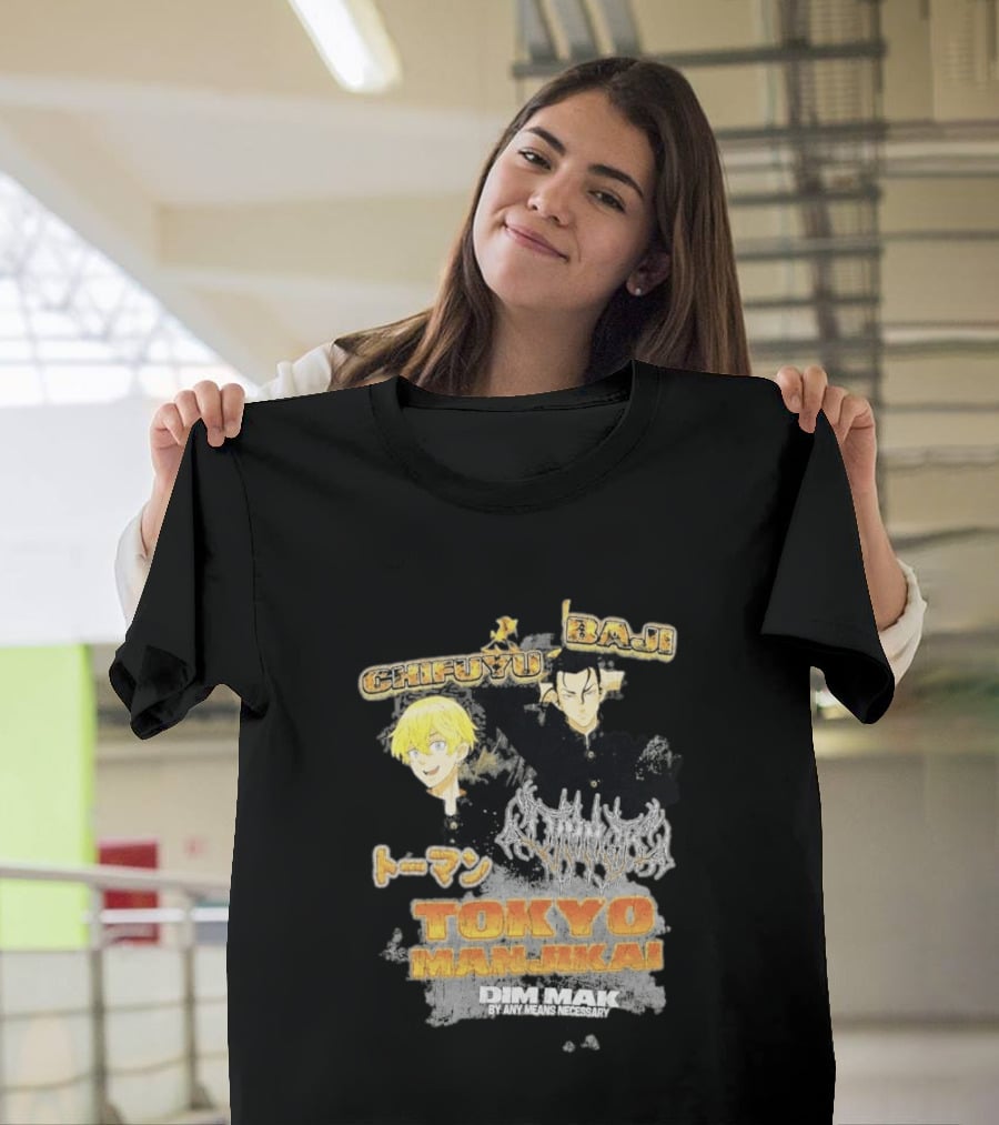 Tokyo Manji Dim Mak Collection Baji Chifuyu Tokyo Revengers T-Shirt