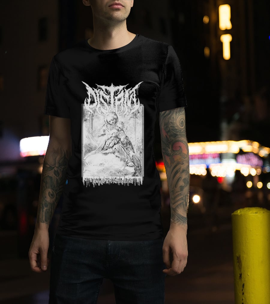 Distant Heirs Of Torment Angelic Figure Holding Sword Fantasy T-Shirt