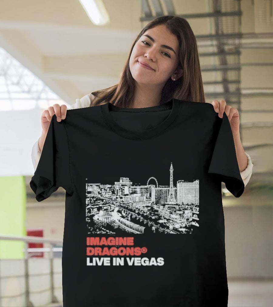 Imagine Dragons Live In Vegas Skyline Concert T-Shirt