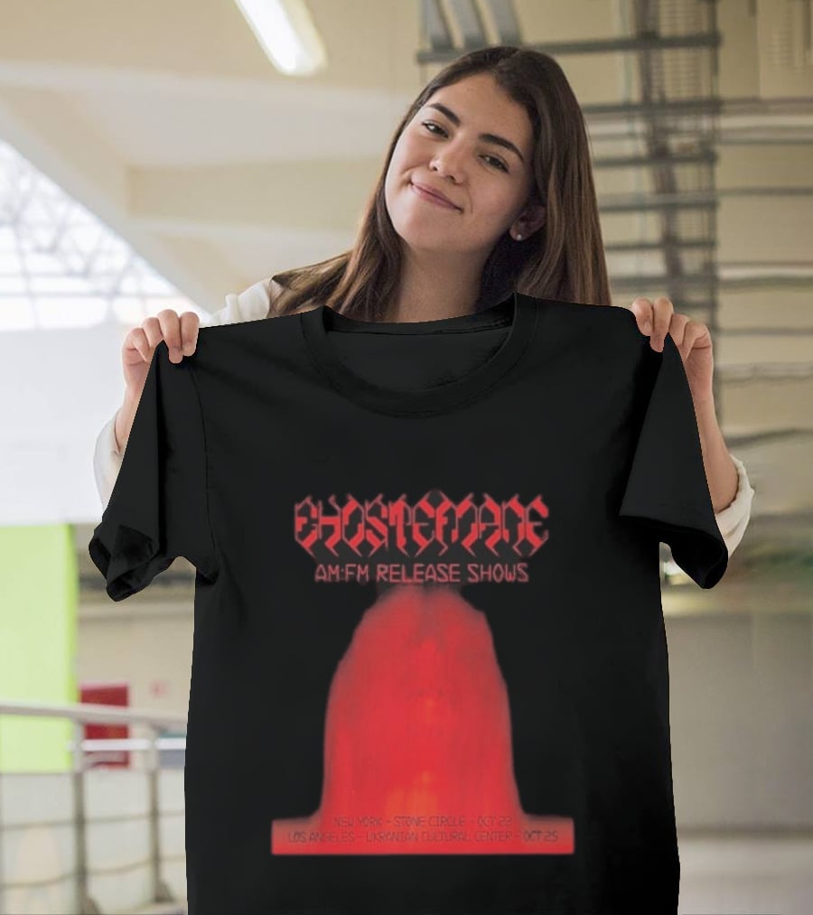 Ghostemane AM:FM Release Shows New York Stone Circle Oct 22 Los Angeles Ukrainian Cultural Center Oct 25 T-Shirt