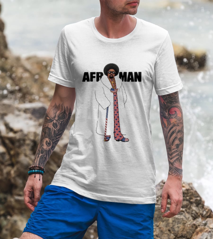 Afroman Freedom Of Speech Wine & Big Coat Tour 2026 Stars And Stripes Suit And Cane Outfit T-Shirt