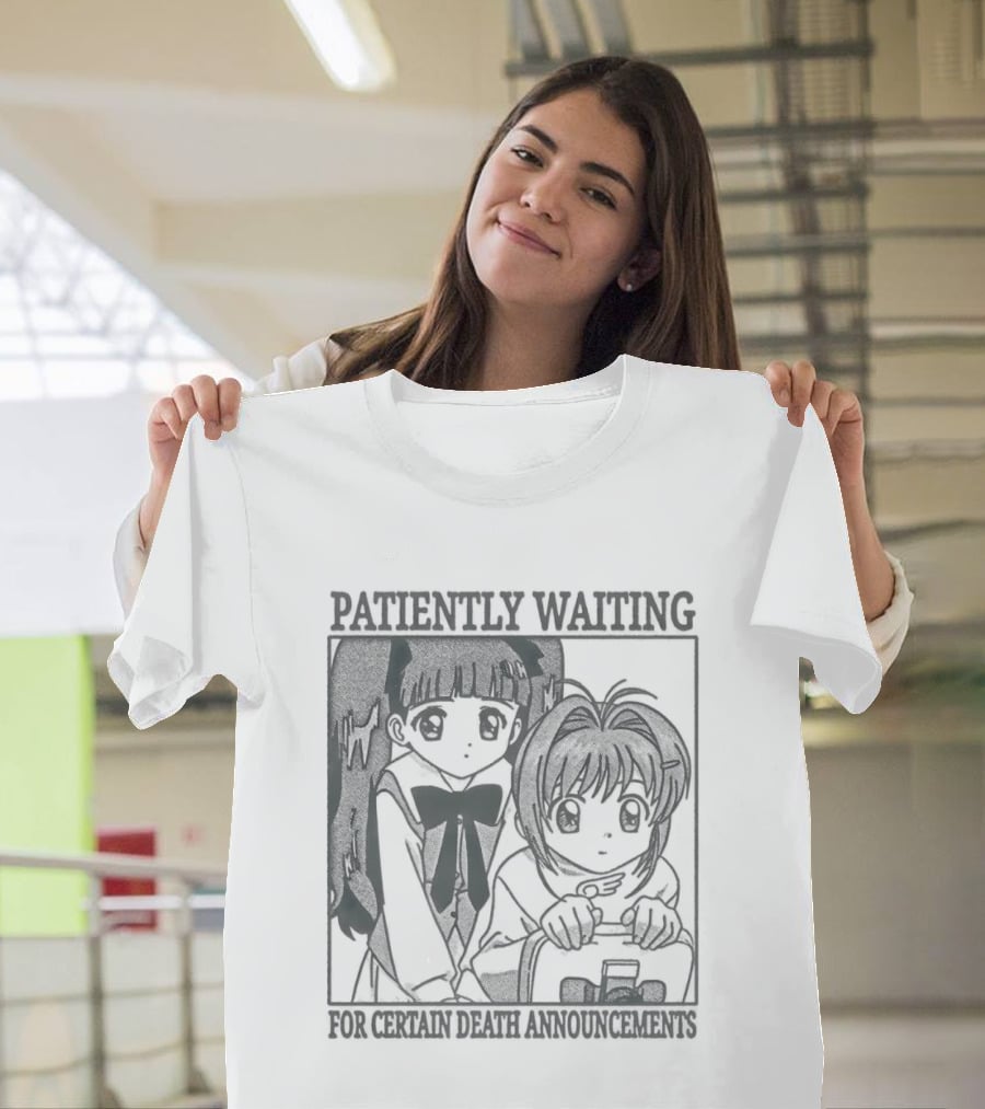 Patiently Waiting For Certain Death Anime Aesthetic T-Shirt