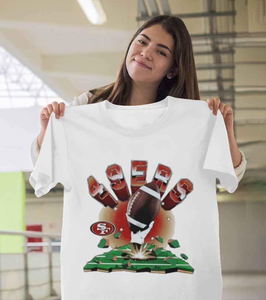 San Francisco 49ers Explosive Football 2026 Clubhouse T-Shirt