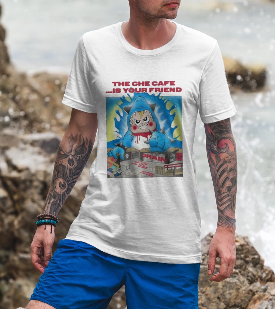 The Che Cafe Is Your Friend Drain Gaining Ground Street T-Shirt