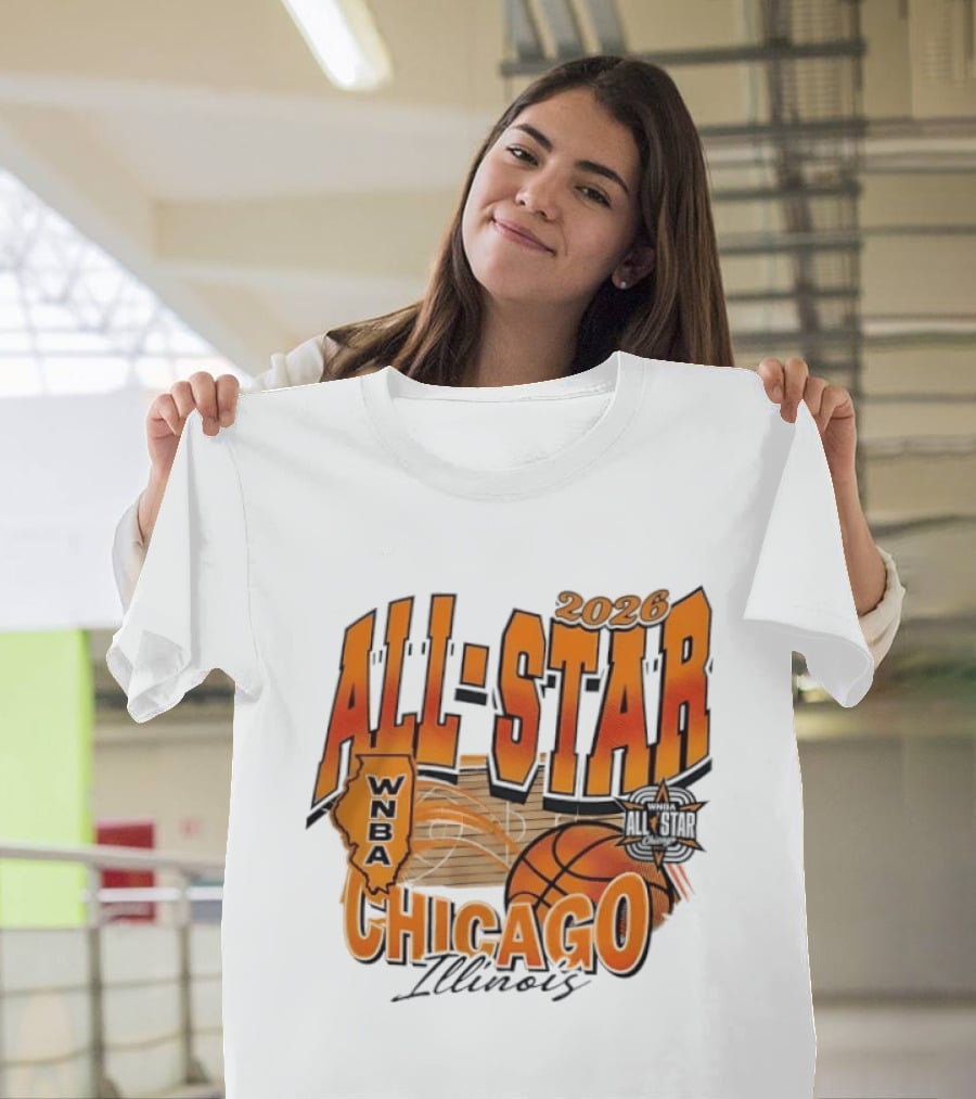 WNBA All Star 2026 Chicago Illinois Basketball Event T-Shirt