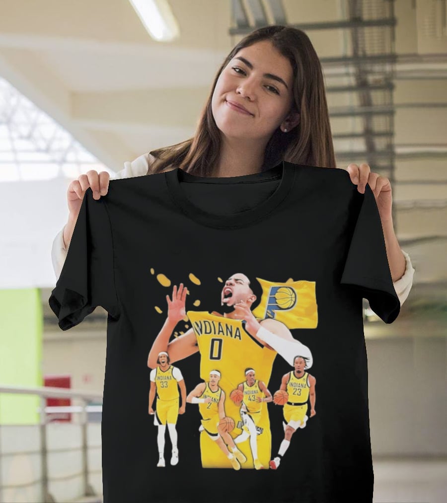 Indiana Pacers Players Collage NBA 2026 Pacer T-Shirt
