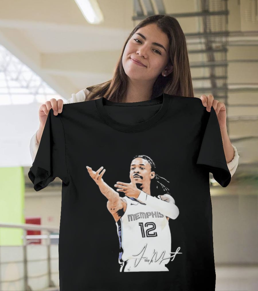 Ja Morant Memphis Grizzlies 12 Basketball Star Signature Edition 2026 T-Shirt