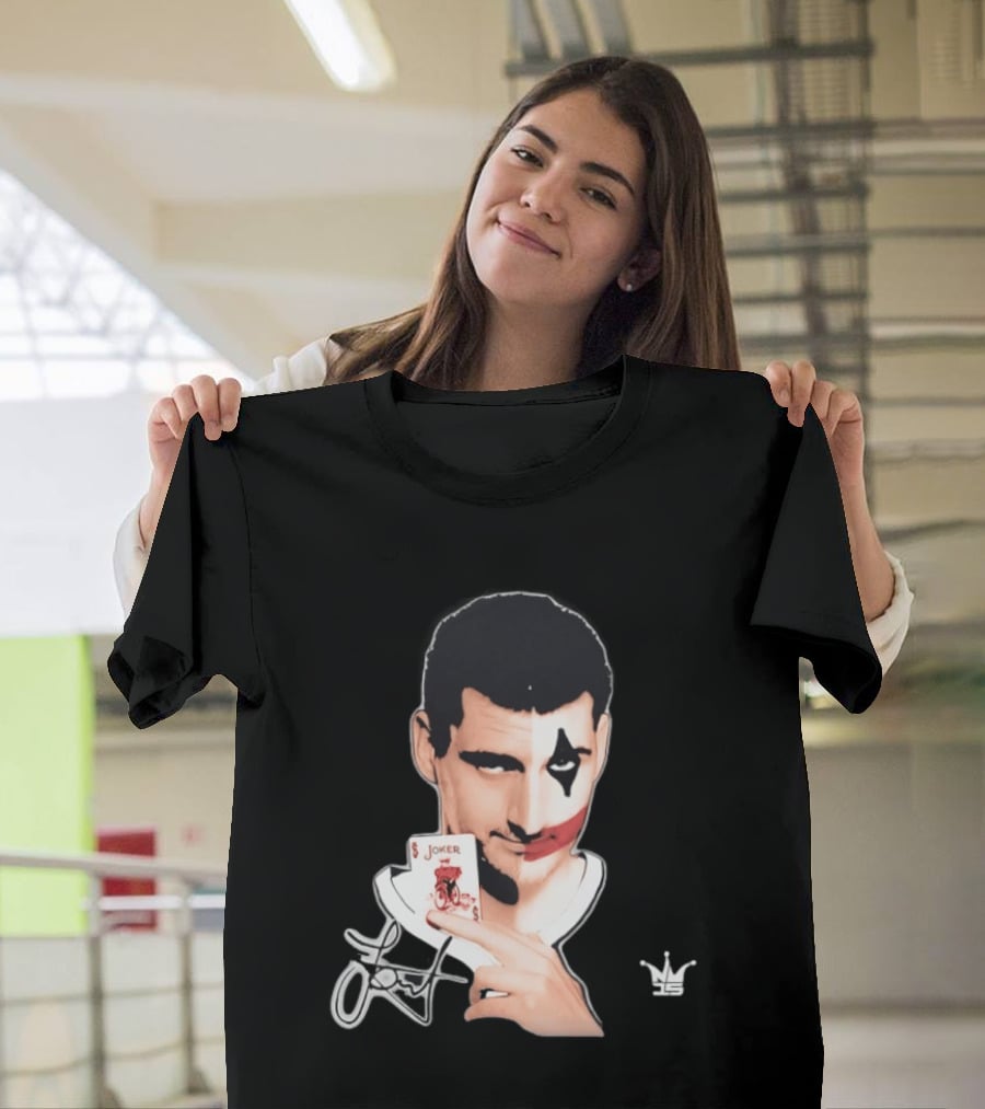 Joker Face Nikola Jokic Playing Card Denver Nuggets T-Shirt