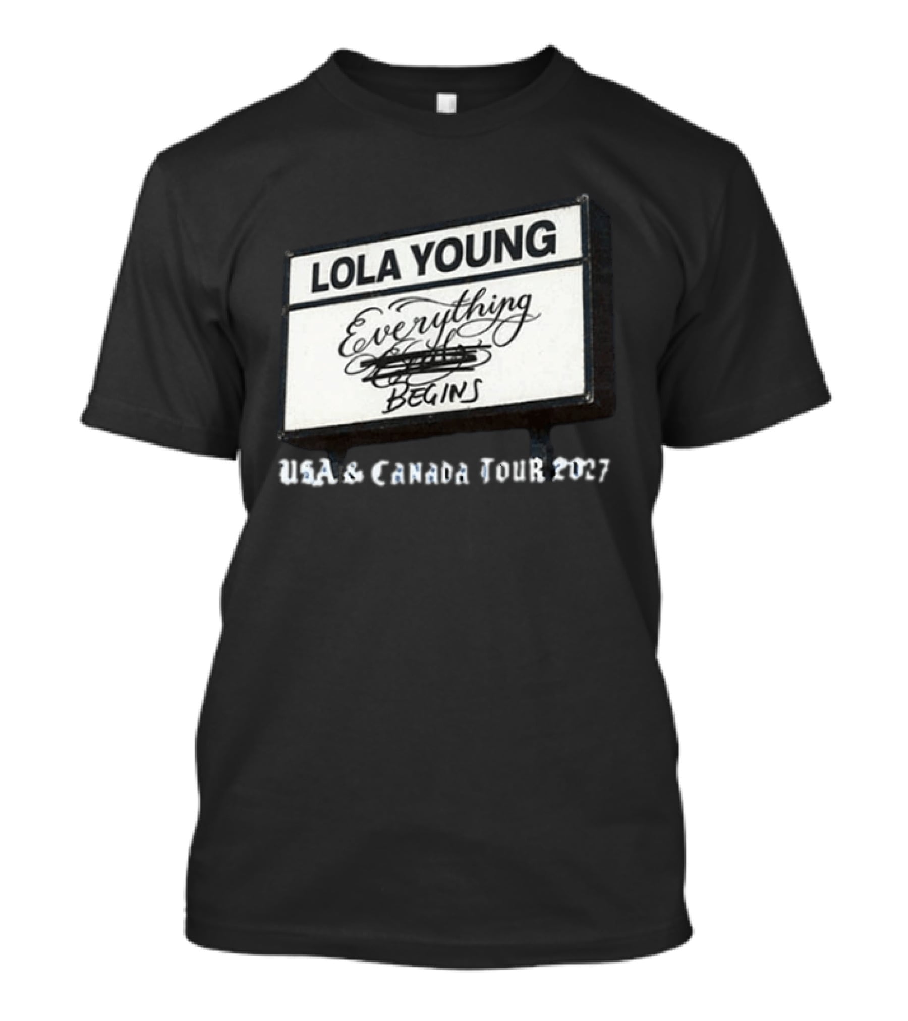 Lola Young Everything Begins USA Canada Tour 2027 T-Shirt