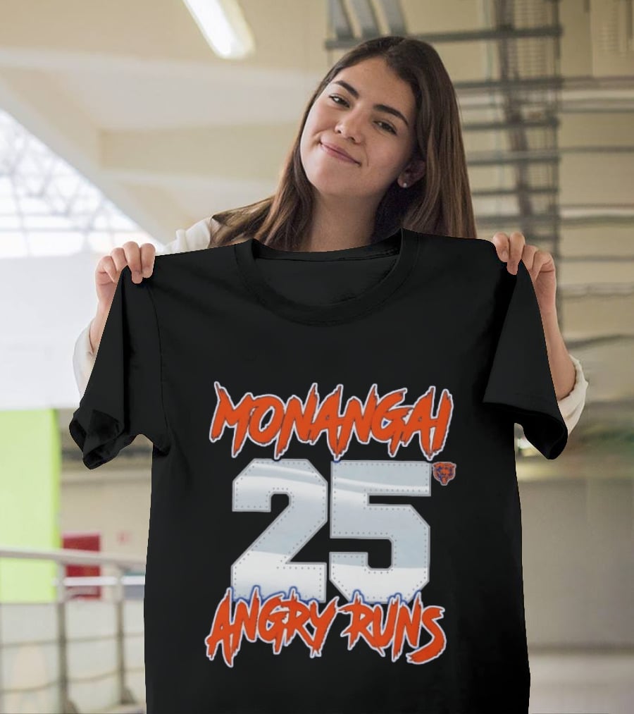 Monangai 25 Angry Runs Chicago Bears 2026 T-Shirt