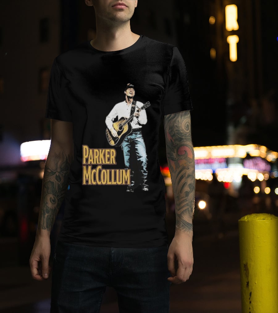 Parker McCollum Acoustic Performance Deluxe Guitar Photo T-Shirt