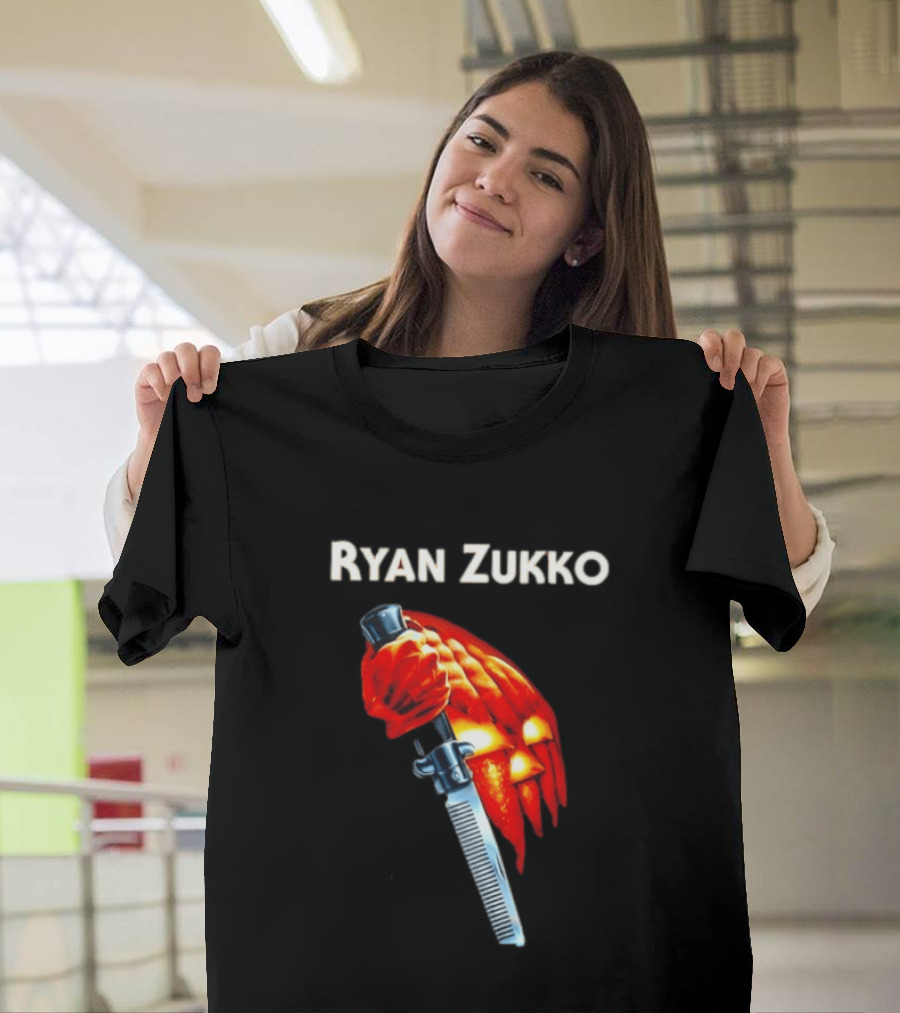 Ryan Zukko Killer Pumpkin Comb Halloween T-Shirt