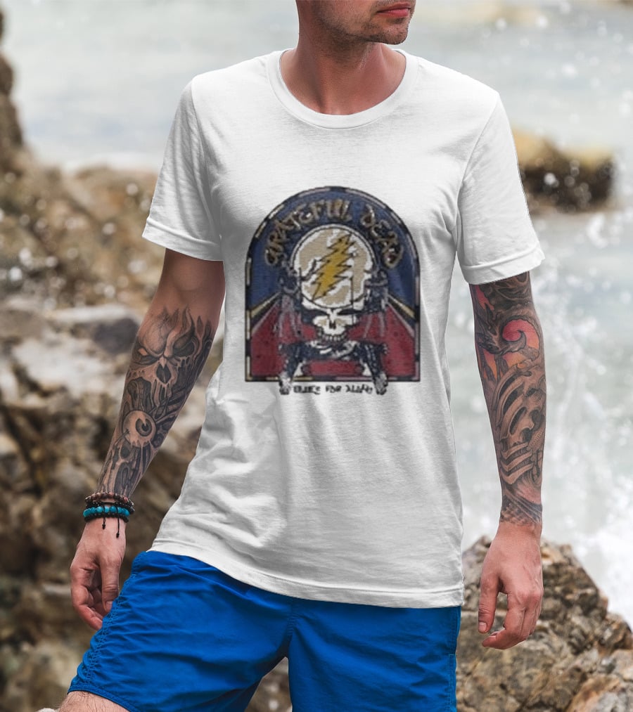 Grateful Dead Blues For Allah Skull Lightning Bolt T-Shirt