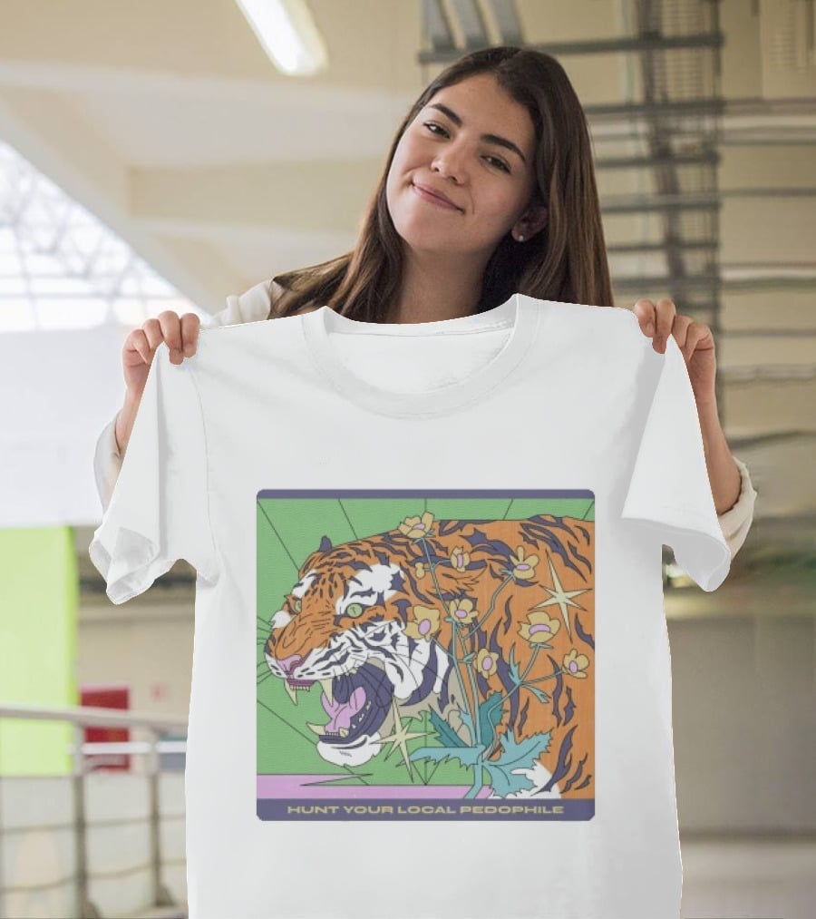 Hunt Your Local Pedophile Tiger Vintage Wildcat T-Shirt