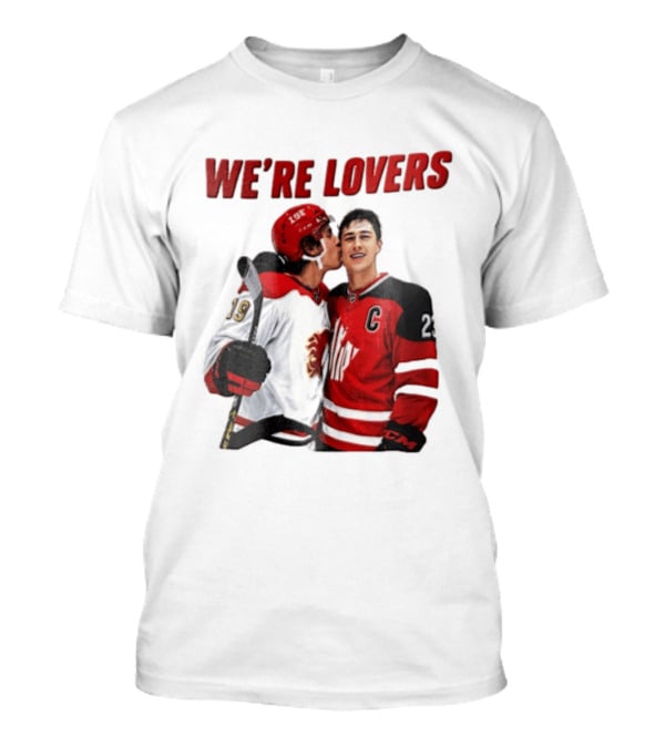 NHL Calgary Flames Matthew Tkachuk Quinn Hughes We're Lovers T-Shirt