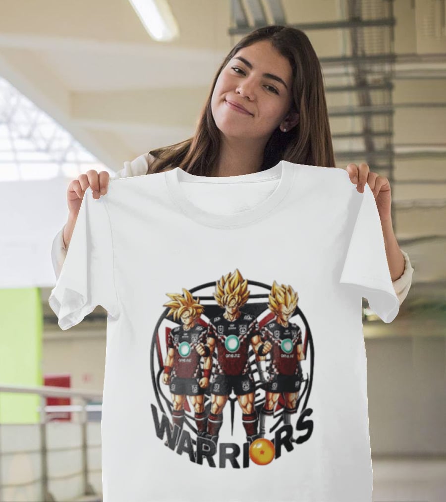 NRL New Zealand Warriors One NZ Super Saiyan Warriors Fusion T-Shirt