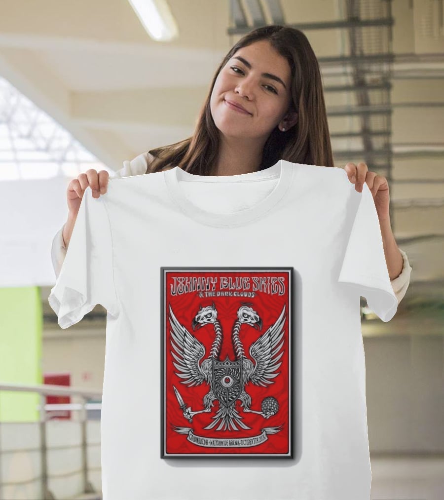 Johnny Blue Skies And The Dark Clouds Nationwide Arena Columbus OH October 7 2026 Two Headed Eagle T-Shirt