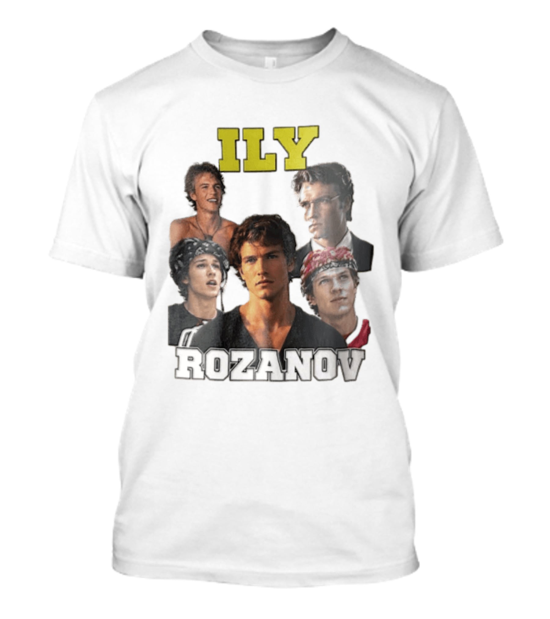 ILY Rozanov Five Portraits Young Man Collage T-Shirt